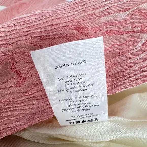 Veronica Beard Eris Moire Blush Textured Blazer Jacket Pink Size 10 - Picture 11 of 16